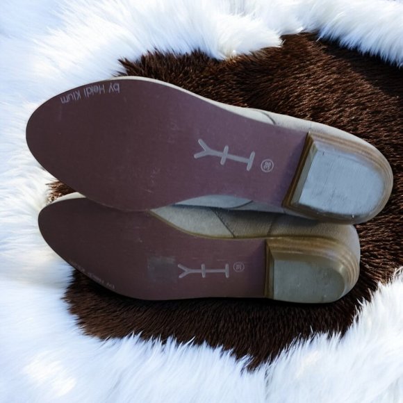 Heidi Klum Women's Dorothy Taupe Suede Lace Up Ankle Boots Booties Size 7.5 NWOT - Picture 7 of 13